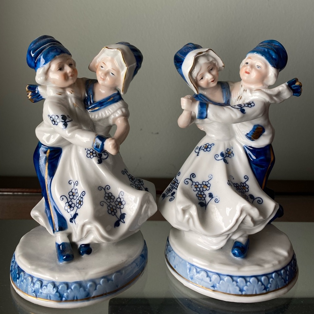 Dancing Dutch Boy and Girl Porcelain by KPM